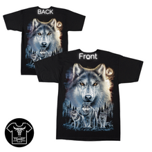 Load image into Gallery viewer, 4 Wolves Short Sleeve T-Shirt (TS0164)
