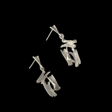 Load image into Gallery viewer, 925 Sterling Silver Studs with Dropping Ornament (925ER038)