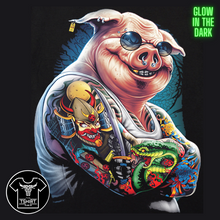 Load image into Gallery viewer, Pig with tattoos Short Sleeve T-Shirt (TS0167)