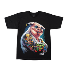 Load image into Gallery viewer, Pig with tattoos Short Sleeve T-Shirt (TS0167)
