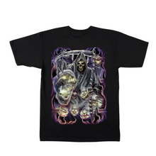 Load image into Gallery viewer, Grim Reaper with Souls Short Sleeve T-Shirt (TS0169)