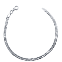 Load image into Gallery viewer, Ladies Cuban link 925 Sterling Silver Bracelet (925BRAC009)