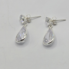 Load image into Gallery viewer, 925 Sterling Silver Earrings with CZ Stones (925ER020)