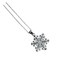 Load image into Gallery viewer, 25 Sterling Silver Snowflake Pendant Set ( 925SETPC023 )