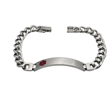 Load image into Gallery viewer, High Grade Stainless Steel Medical Alert ID Bracelet (SSBRAC038)