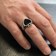 Load image into Gallery viewer, High Grade Stainless Steel Ring - Spade Symbol (SSR028)