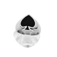 Load image into Gallery viewer, High Grade Stainless Steel Ring - Spade Symbol (SSR028)