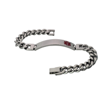 Load image into Gallery viewer, High Grade Stainless Steel Medical Alert ID Bracelet (SSBRAC038)