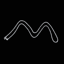 Load image into Gallery viewer, 925 Sterling Silver Ladies Beaded Chain 50cm (925C015)