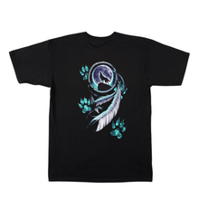 Load image into Gallery viewer, Indian Chief and Wolf Short Sleeve T-Shirt (TS0181)