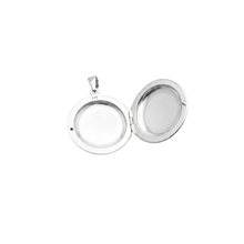 Load image into Gallery viewer, 925 Sterling Silver Round Locket Pendant (925P113)