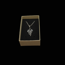 Load image into Gallery viewer, 925 Sterling Silver Set Dragon Pendant Necklace and Chain (925SETPC011)