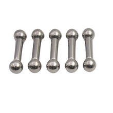 Load image into Gallery viewer, Straight Barbell 10mm Bar 316L Grade Surgical Steel - Set of 5 (BPPA10MMSET5)