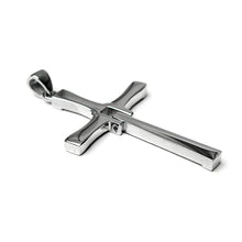 Load image into Gallery viewer, Dom Toretto’s cross replica Stainless Steel Pendant with CZ (SSP017)