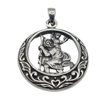 Load image into Gallery viewer, Saint Christopher 925 Silver Pendant (925P012)
