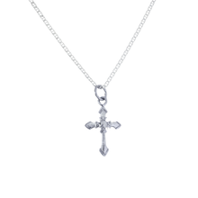 Load image into Gallery viewer, 925 Sterling Silver Cross Pendant and Chain Set Modern Design Unisex (925SETPC026)
