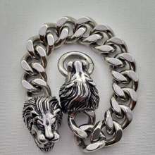 Load image into Gallery viewer, Lion Heads Stainless Steel Bracelet (SSBRAC021)
