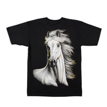Load image into Gallery viewer, White Horse Short Sleeve T-shirt (TS0025)