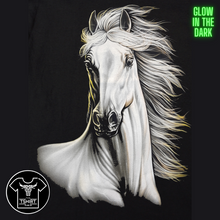 Load image into Gallery viewer, White Horse Short Sleeve T-shirt (TS0025)