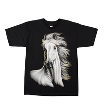 Load image into Gallery viewer, White Horse Short Sleeve T-shirt (TS0025)