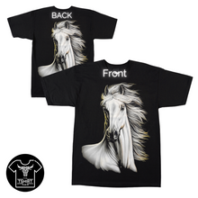 Load image into Gallery viewer, White Horse Short Sleeve T-shirt (TS0025)