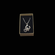 Load image into Gallery viewer, 925 Sterling Silver Set Scorpion Pendant and Chain (925SETPC013)