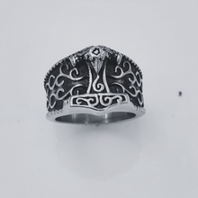 Load image into Gallery viewer, High grade Stainless Steel Ring Hummer of Thor/ Mjölnir / design (SSR016)