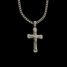 Load image into Gallery viewer, High Grade Stainless Steel Crucifix Cross Pendant and Cuban link Chain Set (SSSETPC027)