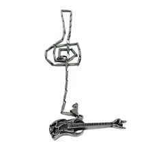 Load image into Gallery viewer, High Grade Stainless Steel Set - Chain and Skull Head Guitar Pendant(SSSETPC018)