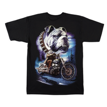 Load image into Gallery viewer, Skull Bulldog Motorbike Short Sleeve T-shirt (TS0029)