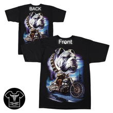 Load image into Gallery viewer, Skull Bulldog Motorbike Short Sleeve T-shirt (TS0029)