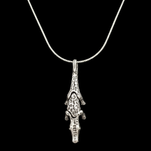 Load image into Gallery viewer, 925 Sterling Silver Crocodile Pendant and Snake Chain Set (925SETPC029)