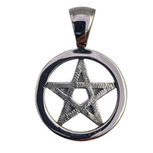 Load image into Gallery viewer, Pentacle or Wiccan Pentacle Stainless Steel Pendant (SSP007)