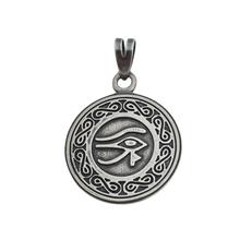 Load image into Gallery viewer, 925 Sterling Silver 3D Eye of Ra Pendant (925P106)