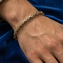 Load image into Gallery viewer, High-Grade Stainless-Steel Bali Design Two Tone Bracelet (SSBRAC049)