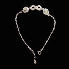 Load image into Gallery viewer, Infinity and Evil eye Women 925 Silver bracelet (925BRAC005)