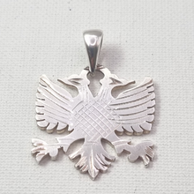 Load image into Gallery viewer, Double Headed Eagle 925 Silver Pendant (925P019)