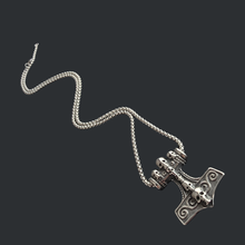 Load image into Gallery viewer, High Grade Stainless Steel Set - Chain and Thor's Hammer Pendant (SSSETPC015)