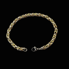 Load image into Gallery viewer, High-Grade Stainless-Steel Bali Design Two Tone Bracelet (SSBRAC049)