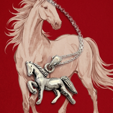 Load image into Gallery viewer, 925 Sterling Silver Wild Horse Pendant Necklace (925SETPC041)