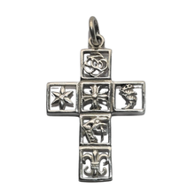 Load image into Gallery viewer, 925 Sterling Silver Cross Pendant 4.2 cm x 2.8 cm (925P095)