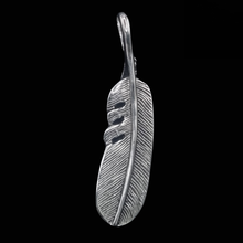 Load image into Gallery viewer, Eagle Feather with Eagle Talons Stainless Steel Pendant (SSP014)