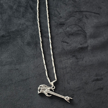 Load image into Gallery viewer, High Grade Stainless Steel Set - Chain and Skull Head Guitar Pendant(SSSETPC018)
