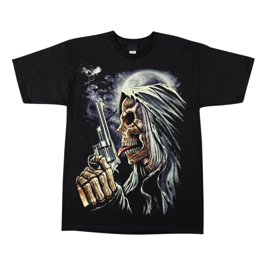 Skull Gun Licking Short Sleeve T-shirt (TS0035) – The TShirt Club SA