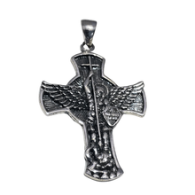 Load image into Gallery viewer, 925 Sterling Silver Pendant St Michael (925P073)