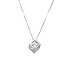 Load image into Gallery viewer, 925 Sterling Silver Necklace - Cage Pendant with Fine Chain (925SETPC036)