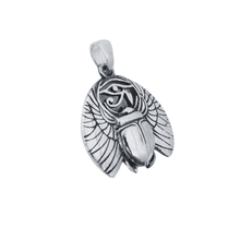 Load image into Gallery viewer, 925 Sterling Silver Pendant Antient Egyptian Symbol Scarab (925P048)
