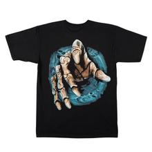 Load image into Gallery viewer, Blue Swirl Skull Short Sleeve T-shirt (TS0037)