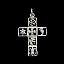 Load image into Gallery viewer, 925 Sterling Silver Cross Pendant 4.2 cm x 2.8 cm (925P095)