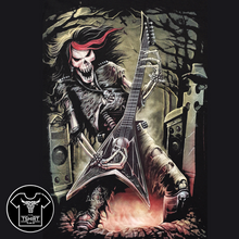 Load image into Gallery viewer, Skull Musician Guitar Short Sleeve T-shirt (TS0039)